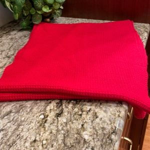 J Crew Red Infinity Scarf